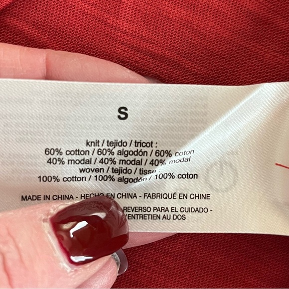 NWT Nine West Jeans brand Henley Style 3/4 Sleeve Women’s size Small - Picture 13 of 16